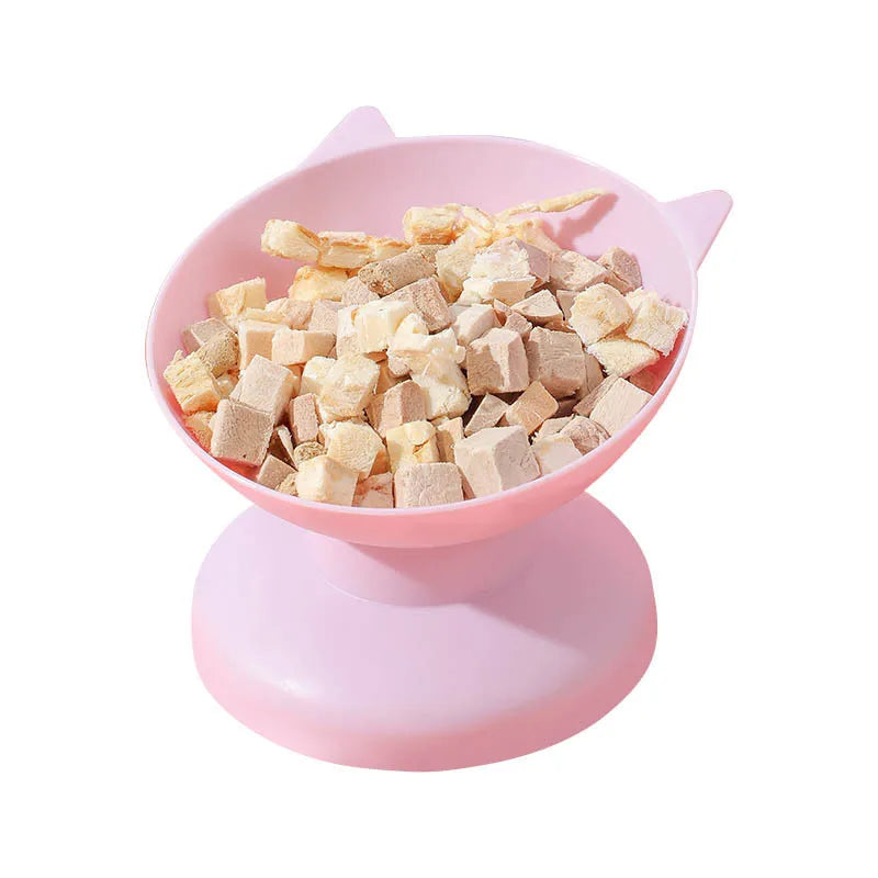 Cat Food Bowl With Tilt High Bottom Neck