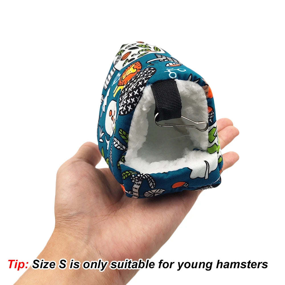 Cute Print - Small Animal Sleeping Bed - Bird Hanging Cage