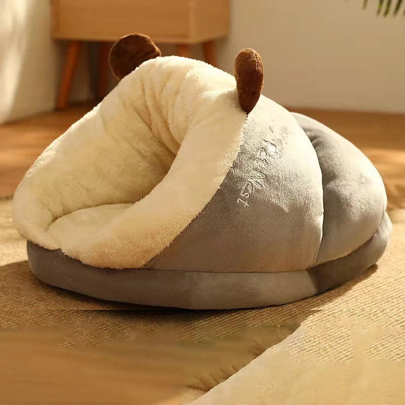 Breathable Slippers Shaped Dog House, Foldable & Washable