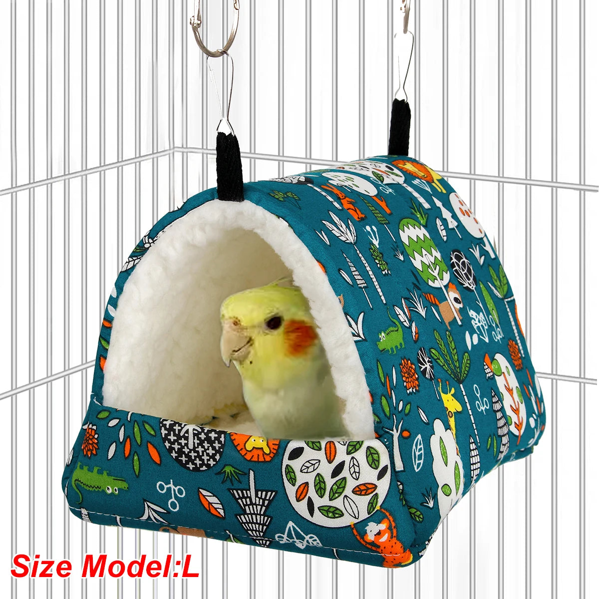 Cute Print - Small Animal Sleeping Bed - Bird Hanging Cage