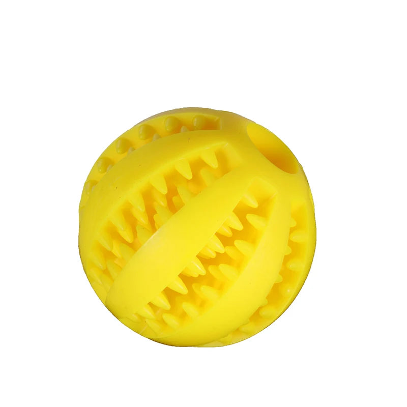 Natural Rubber Tooth Cleaning Treat Ball - Extra-tough Interactive Elasticity